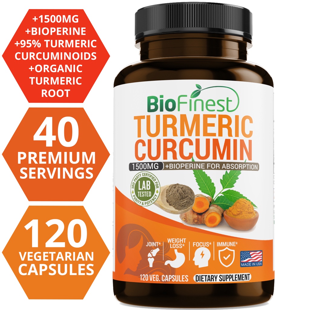 Biofinest Curcumin 1500 Mg 95% - Turmeric Curcumin Capsule 评论和价格